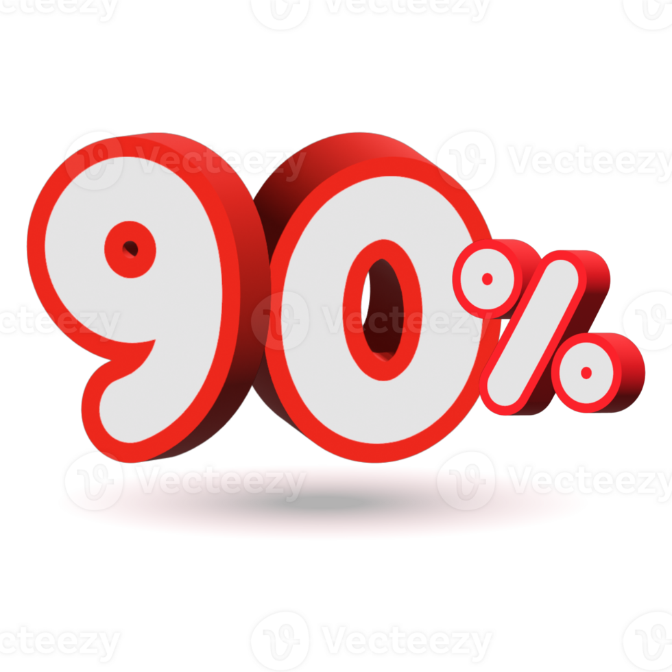 Red Discount Number illustration discount price tag design png