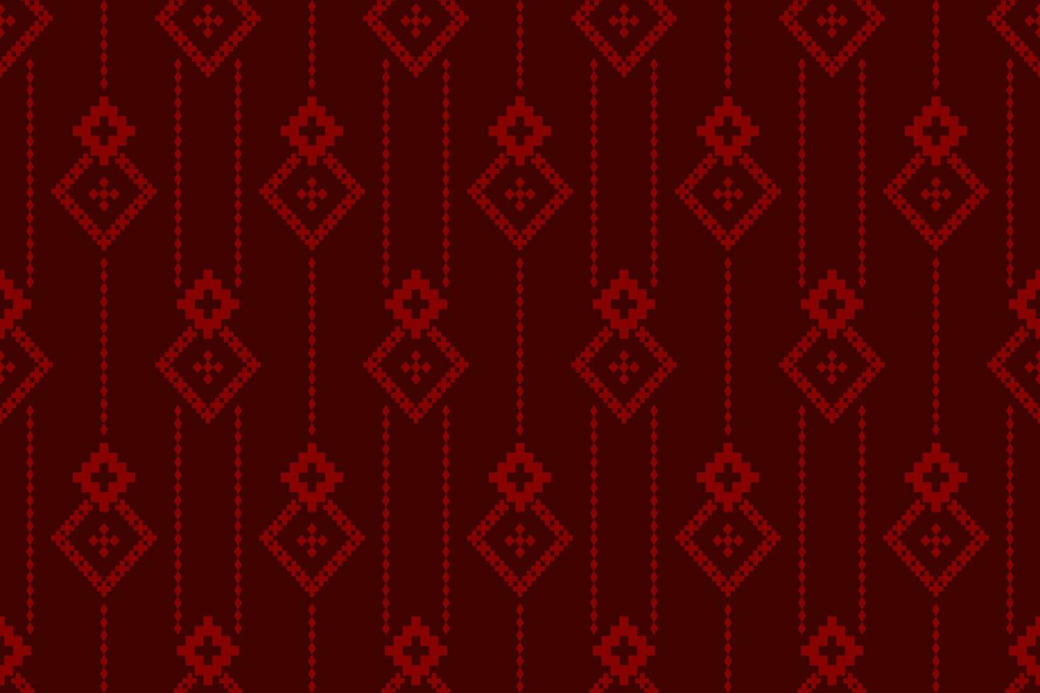 rojo tradicional étnico modelo cachemir flor ikat antecedentes resumen azteca africano indonesio indio sin costura modelo para tela impresión paño vestir alfombra cortinas y pareo de malasia vector