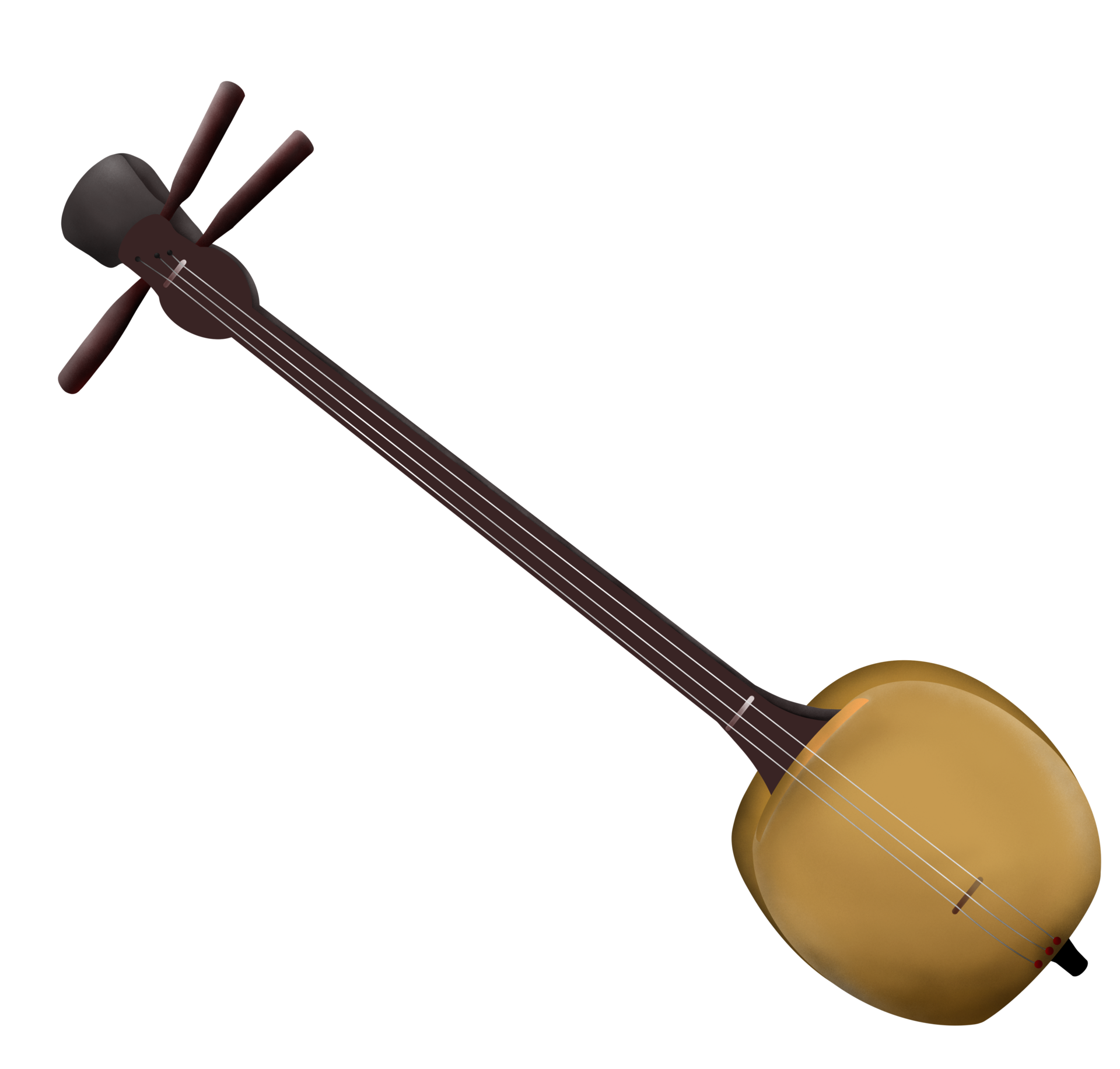 japonês shamisen música instrumento isolado guitarra 35232815 PNG
