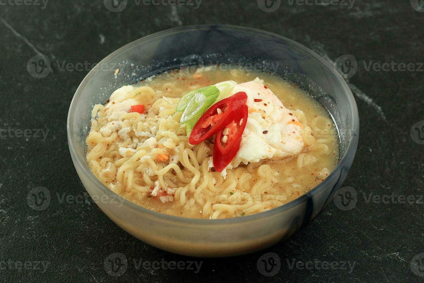 Indomie Rebus, Boiled Indonesian Instant Noodle photo