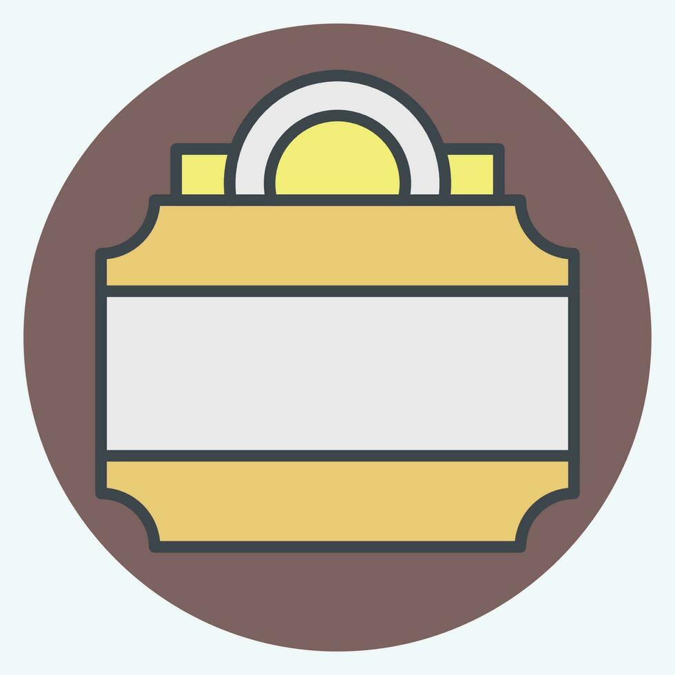 Icon Lightbox. related to Theatre Gradient symbol. color mate style. simple design editable. simple illustration vector