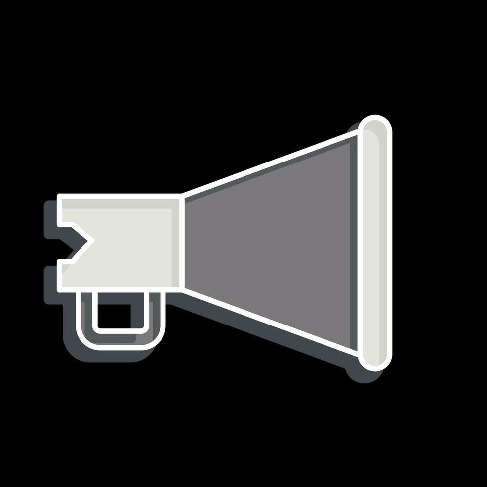 Icon Megaphone. related to Theatre Gradient symbol. glossy style. simple design editable. simple illustration vector