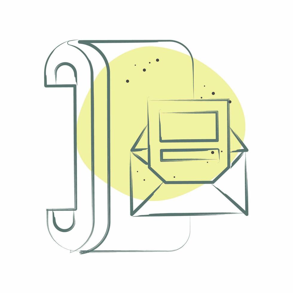 Icon Flexible Wearables. related to Future Technology symbol. Color Spot Style. simple design editable. simple illustration vector