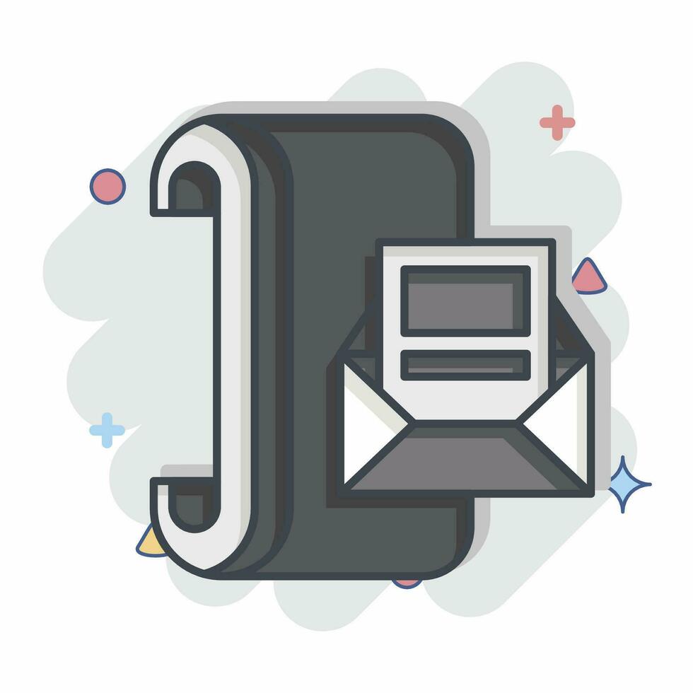 Icon Flexible Wearables. related to Future Technology symbol. comic style. simple design editable. simple illustration vector