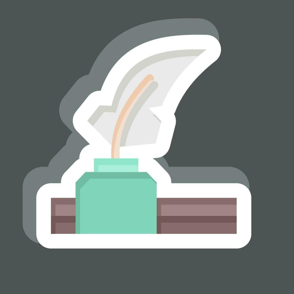 Sticker Screenplay. related to Theatre Gradient symbol. simple design editable. simple illustration vector