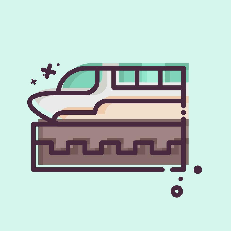 Icon High Speed Train. related to Future Technology symbol. MBE style. simple design editable. simple illustration vector