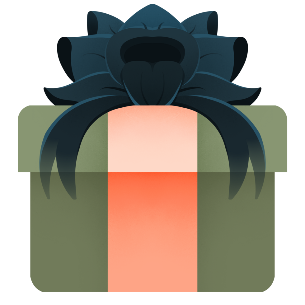 Gift packing box png