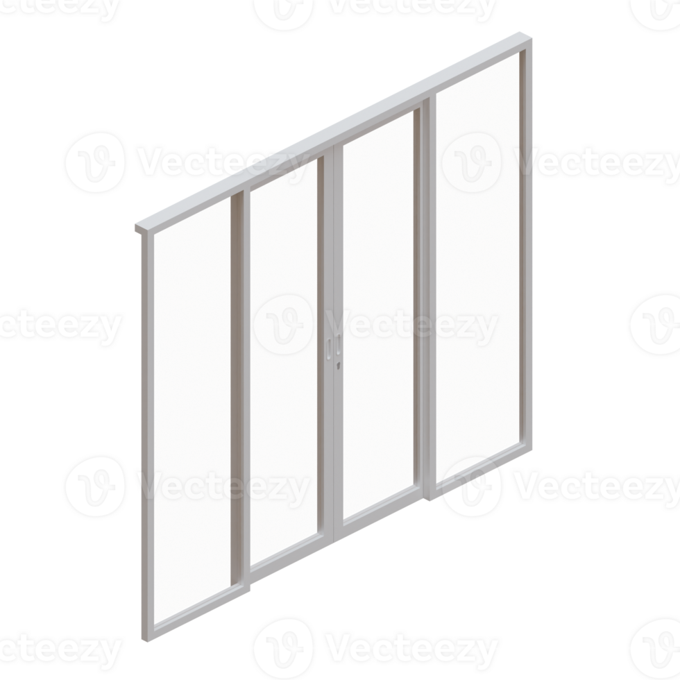 Window 3d Render Design Element png