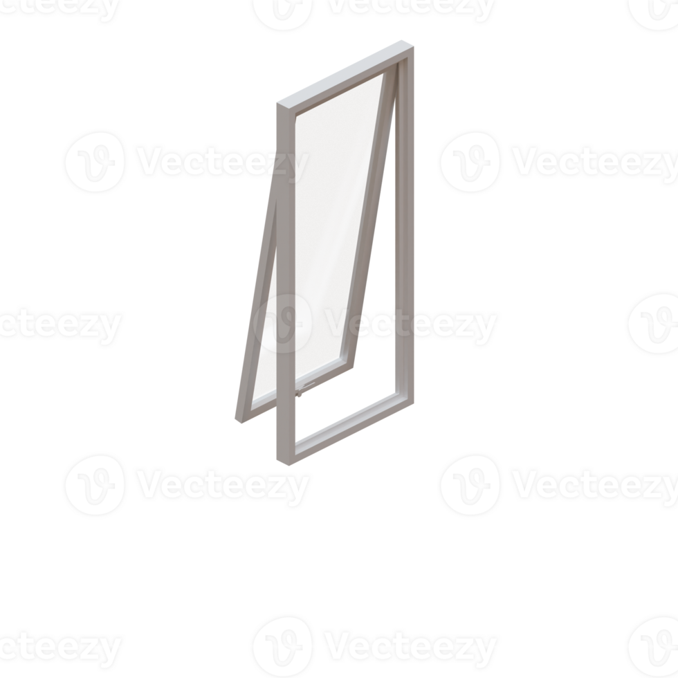 Window 3d Render Design Element png
