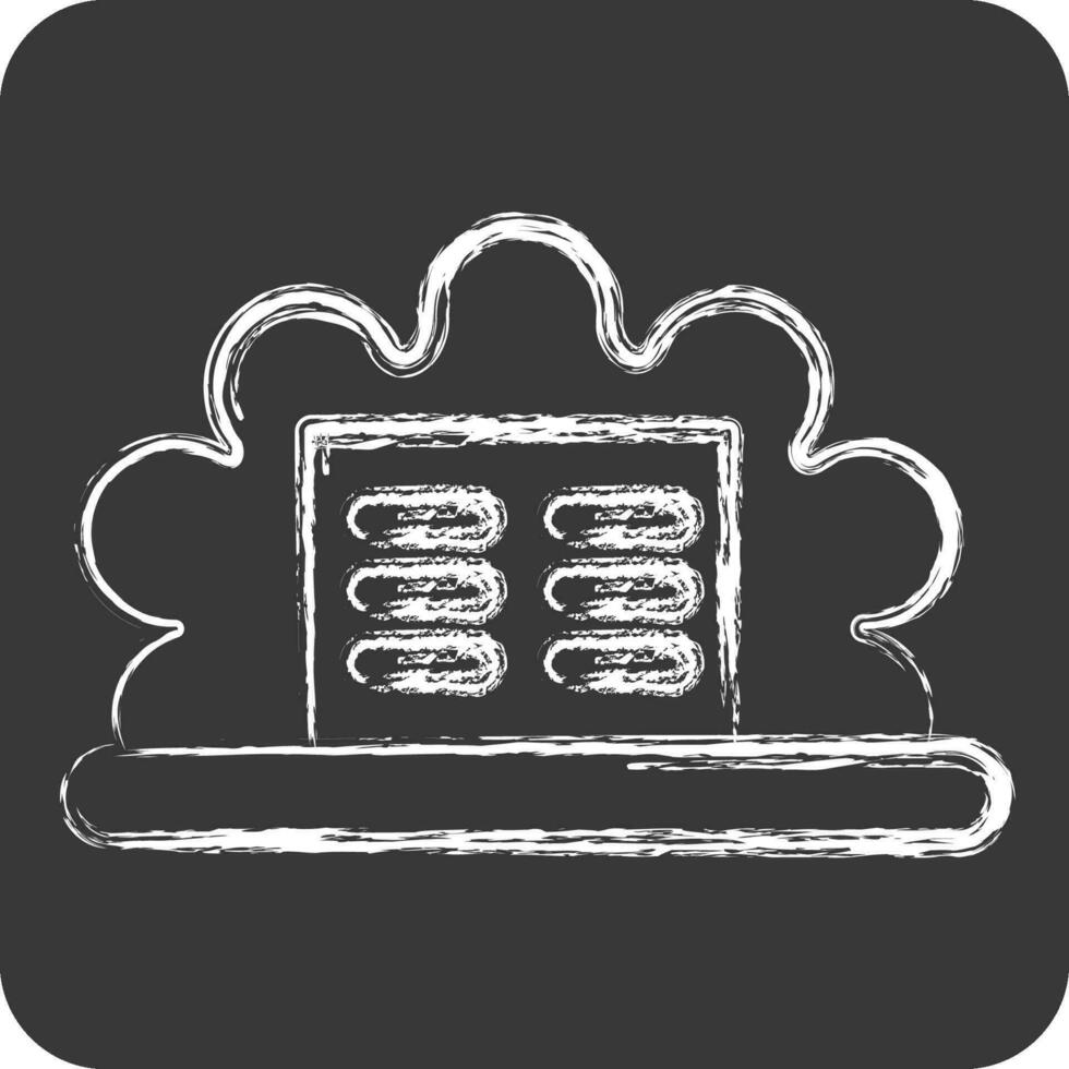 Icon Prompt. related to Theatre Gradient symbol. chalk Style. simple design editable. simple illustration vector