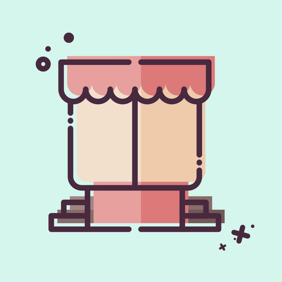 Icon Scene. related to Theatre Gradient symbol. MBE style. simple design editable. simple illustration vector