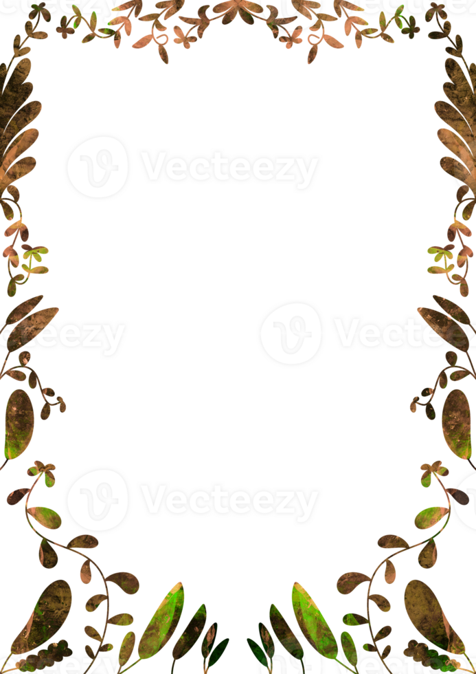 Leaf Frame Aesthetic png