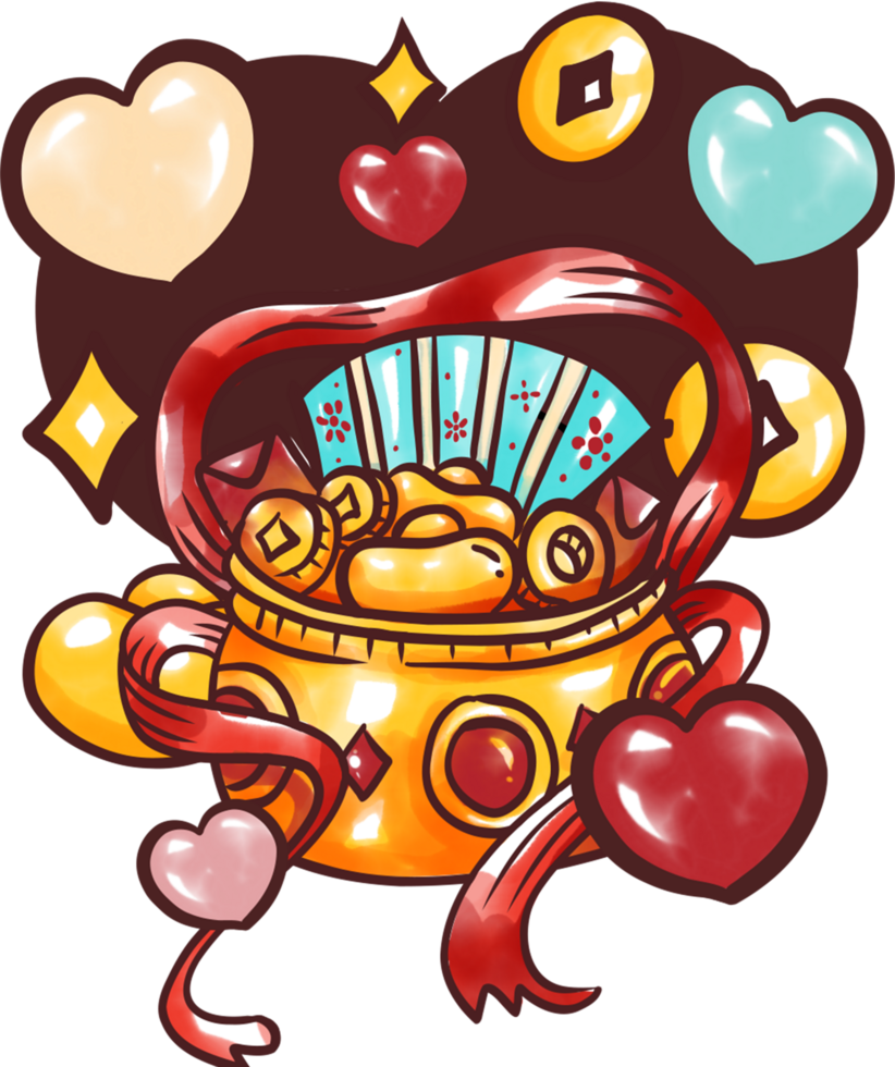 Gold Dragon elements png
