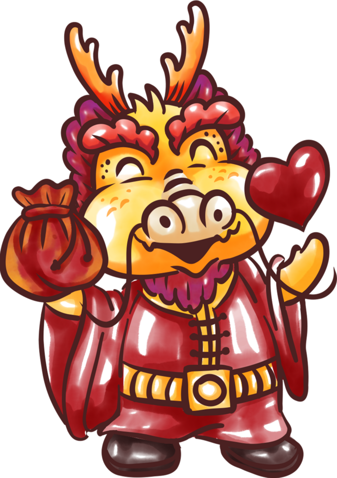 Gold Dragon elements png