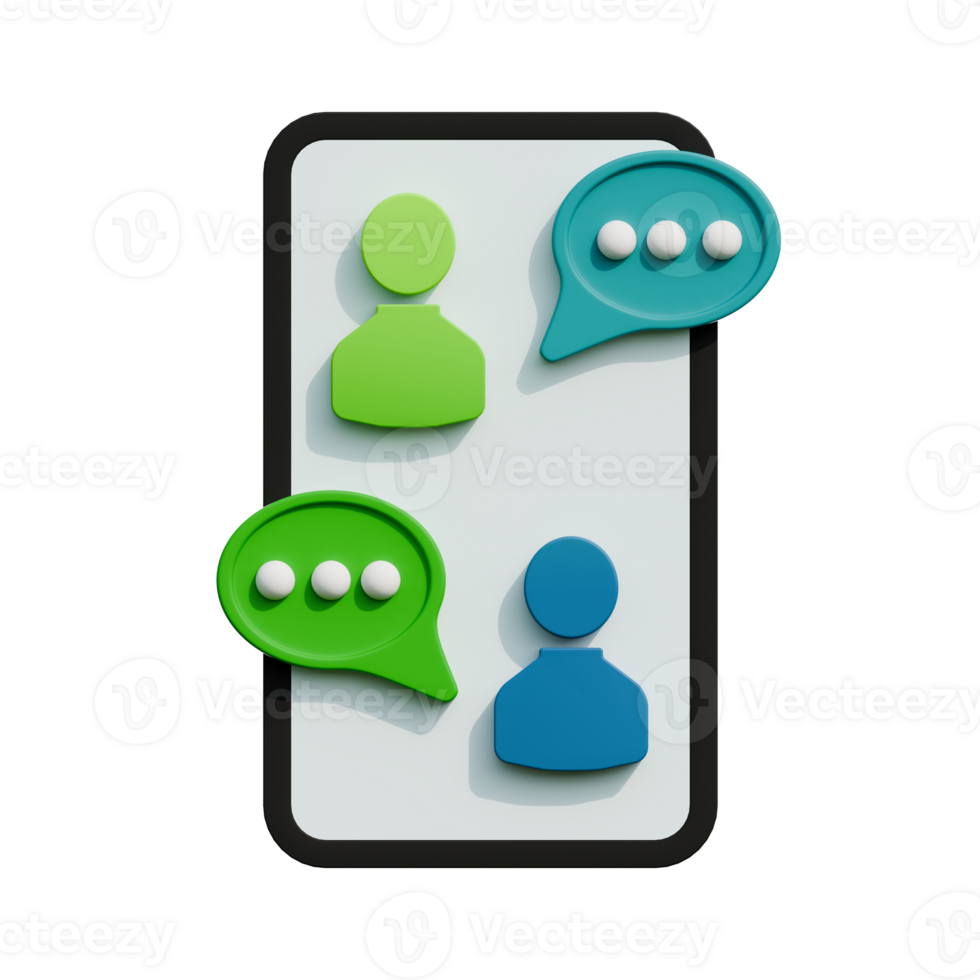 3d icon chatting png