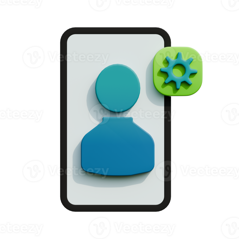 3d icon account setting png