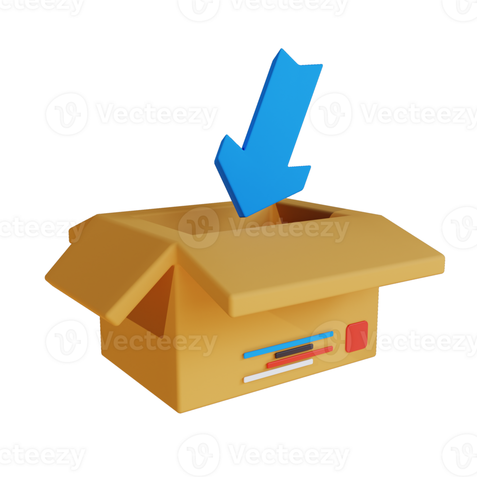 add to box 3d icon png