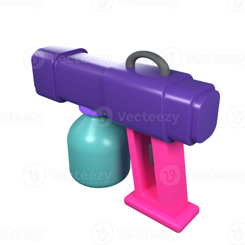 3d icon healthcare and medical. desinfectan sprayer png