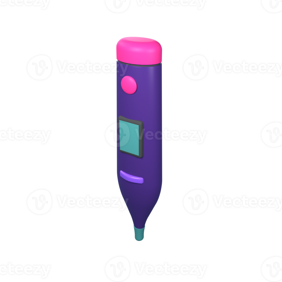 3d icon healthcare and medical. thermometer png