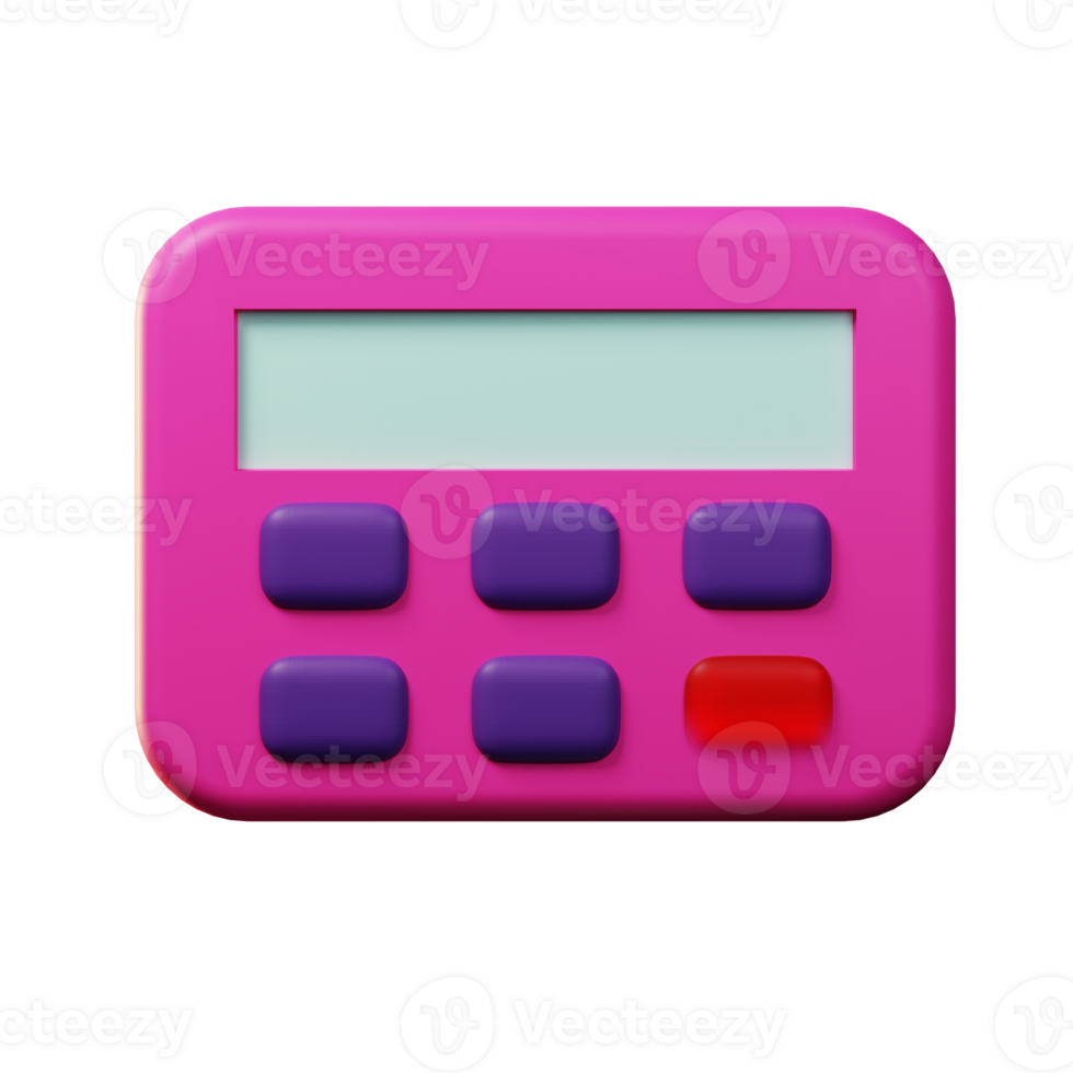 3d icon calculator. business png