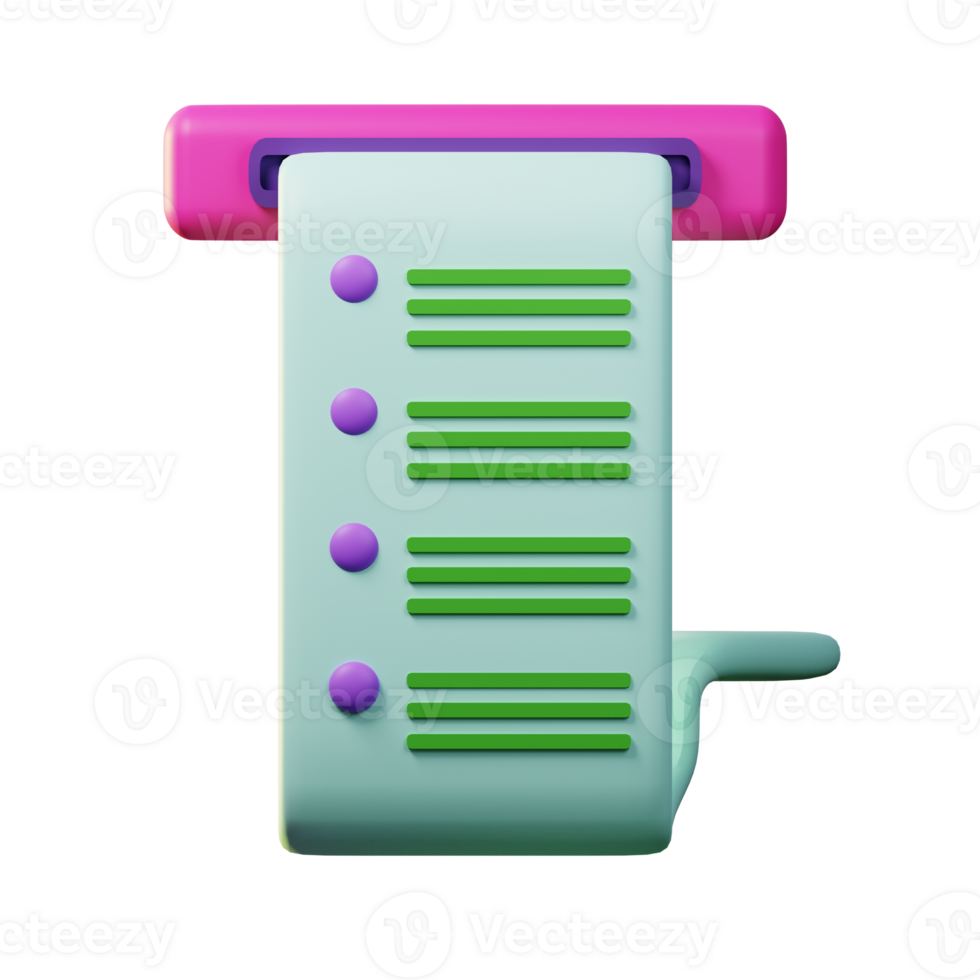 3d icon invoice png