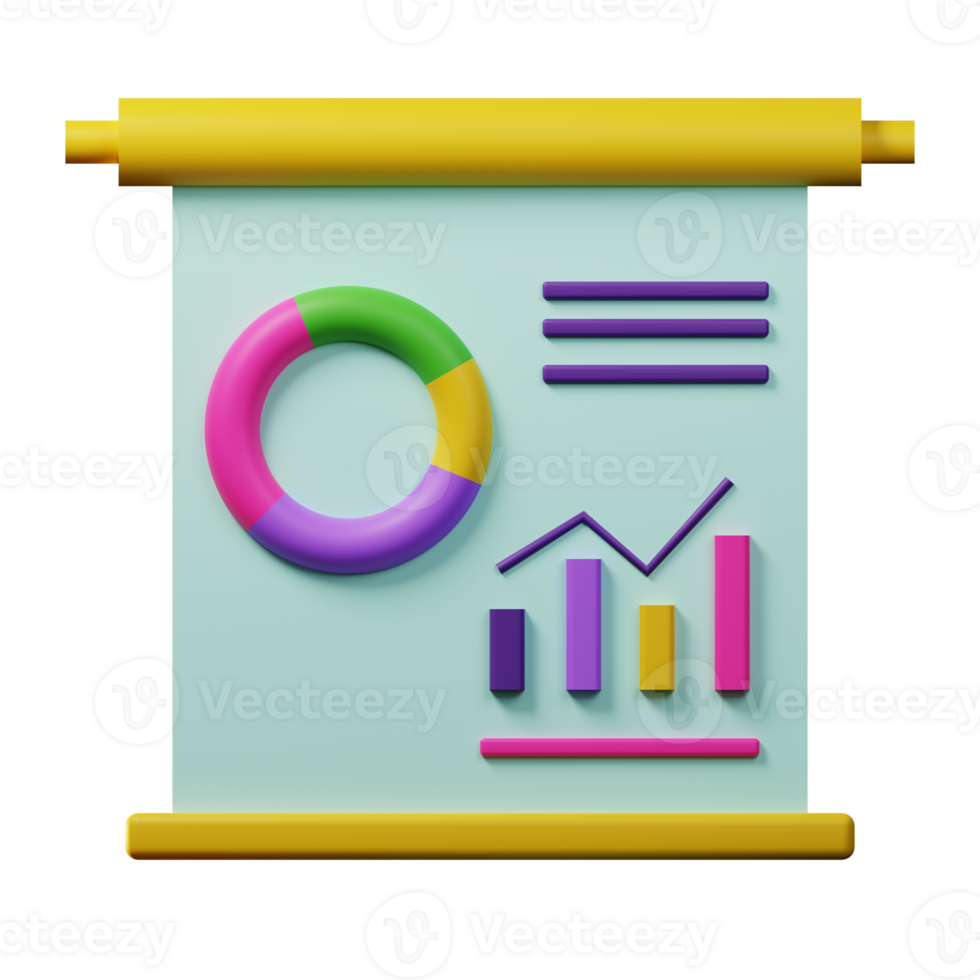 3d icon business. presentation png