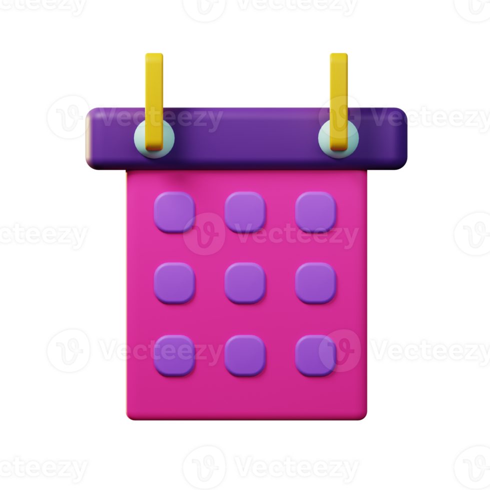 3d icon calender. business png