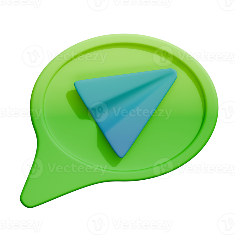 3d icon sendding message png