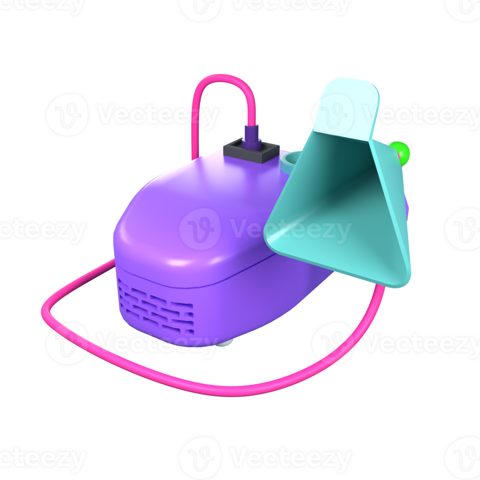 3d icon healthcare and medical. nebulizer png