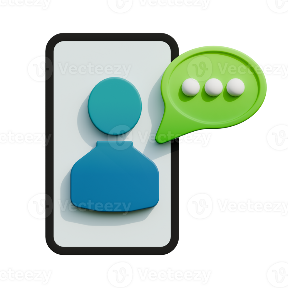 3d icon chat png