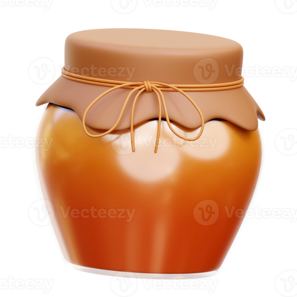 Honey Jar 3D Icon Illustrations png
