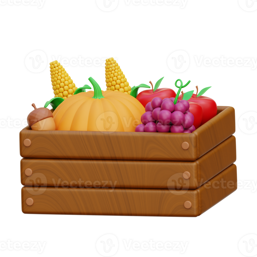 Harvest 3D Icon Illustrations png