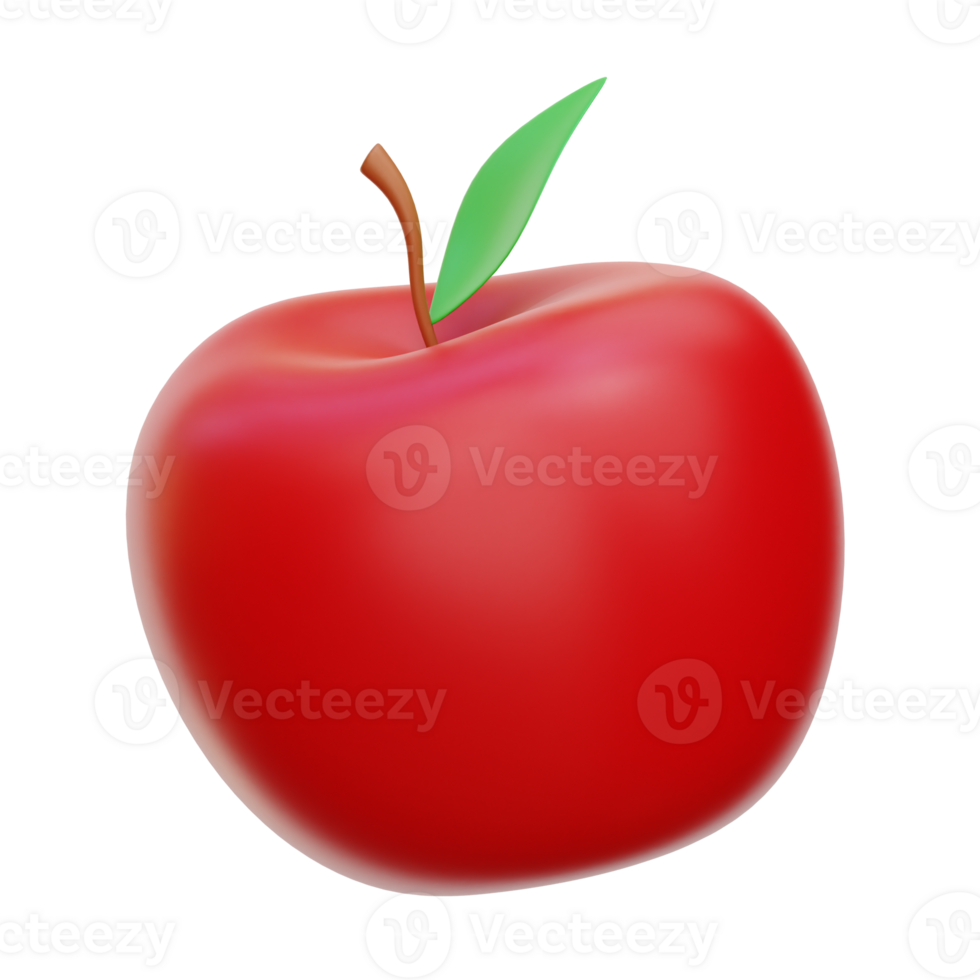 Pomme 3d icône des illustrations png