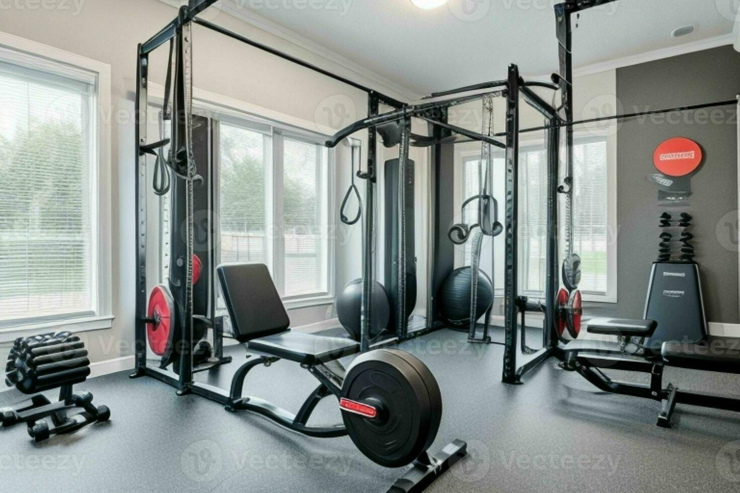 AI generated Home Gym. Pro Photo