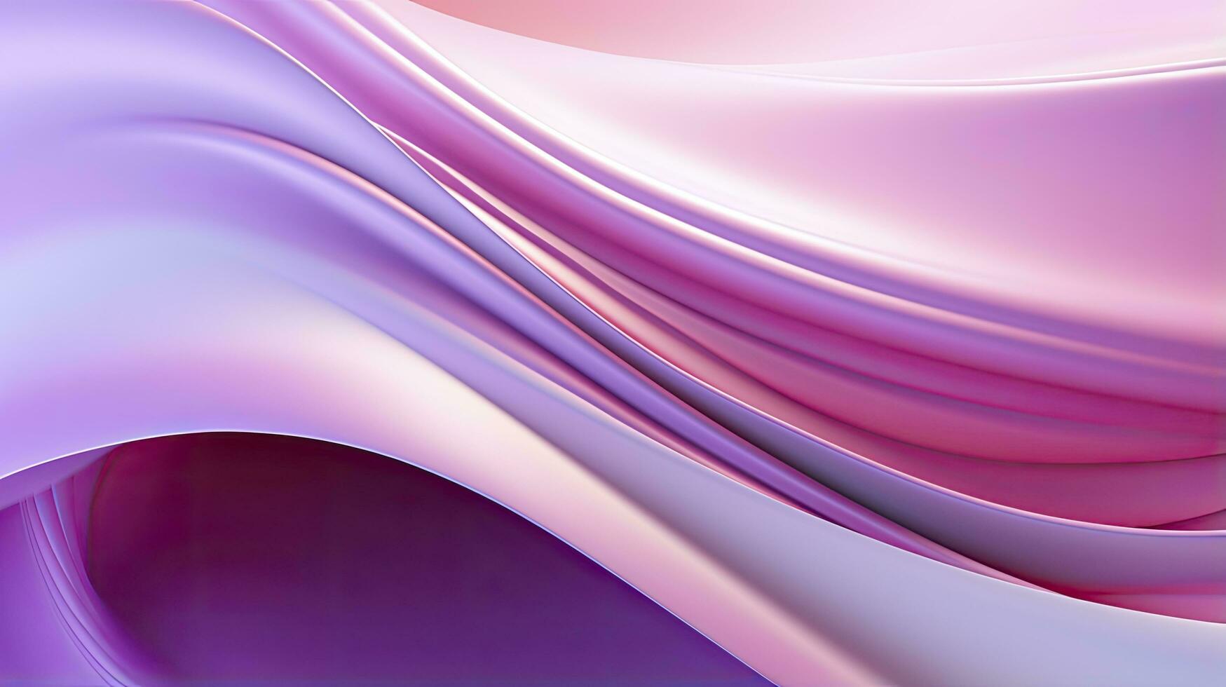 AI generated Abstract 3D image of digital waves in shades of pink and purple. AI Generated photo