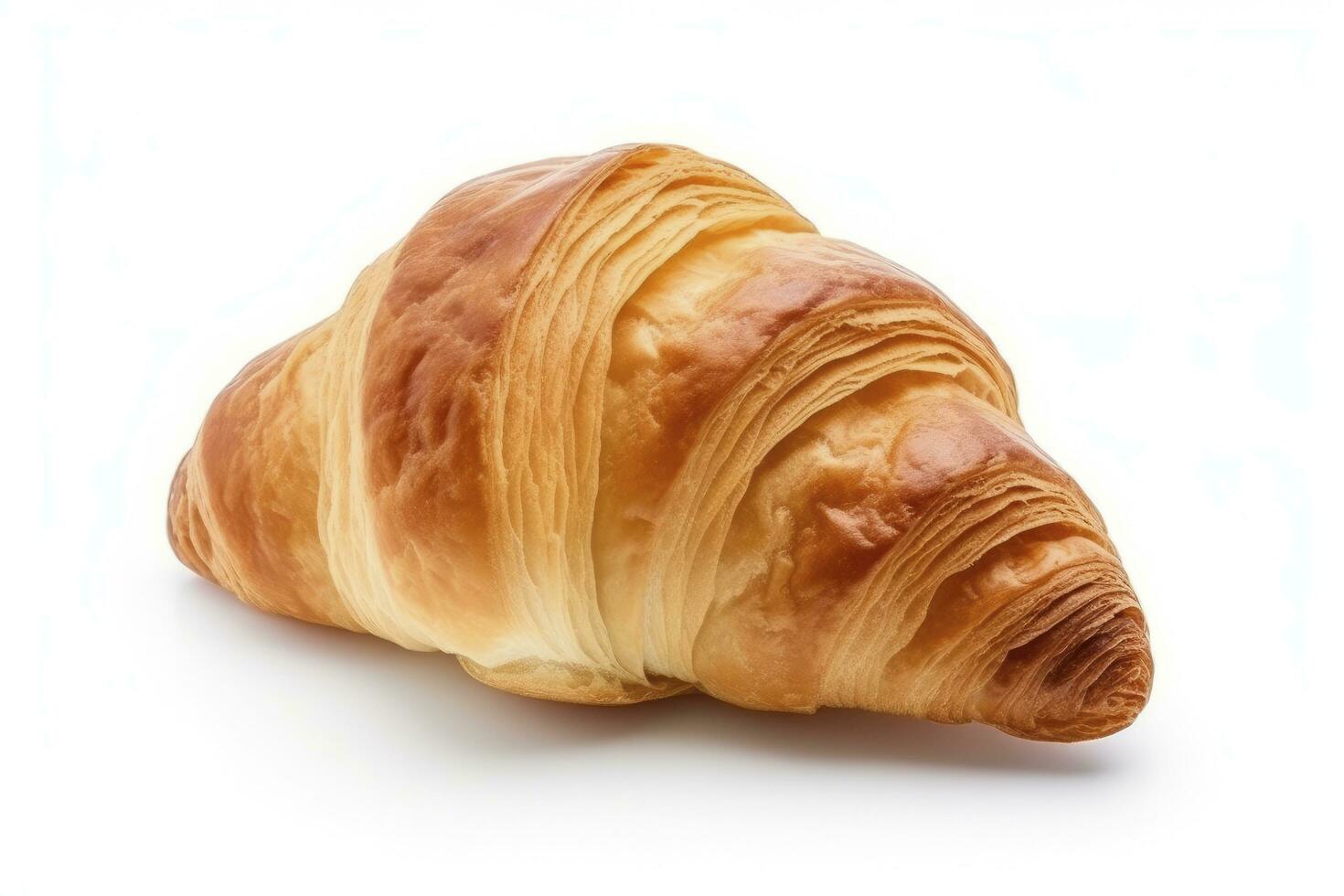 AI generated Croissant isolated on white background. AI Generated photo