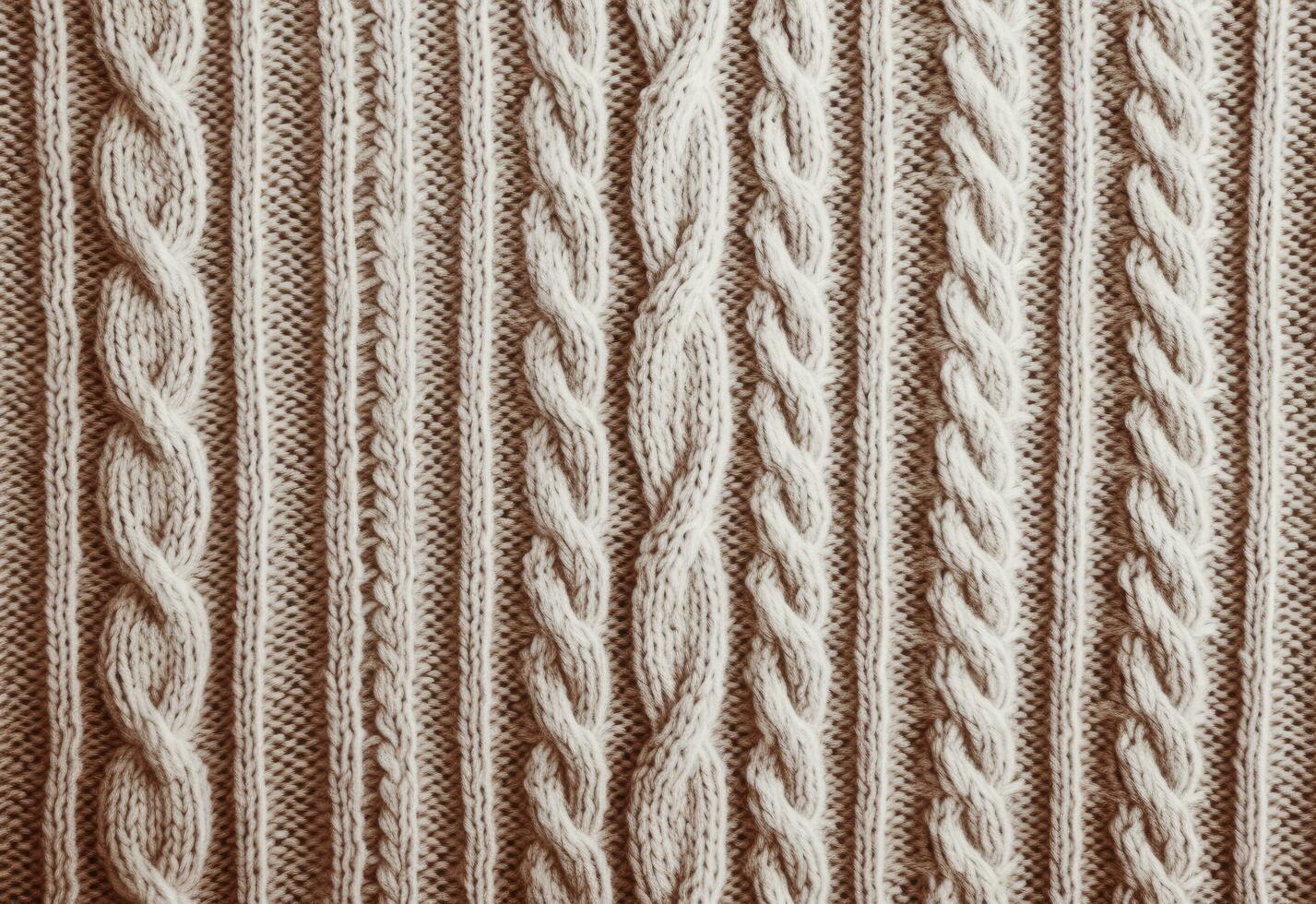 AI generated Knitted sweater texture, background with copy space. AI Generated photo