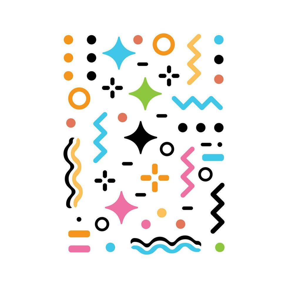 Pattern hipster abstract vector illustration. Form geometric line shapes. Fashion style design concept.