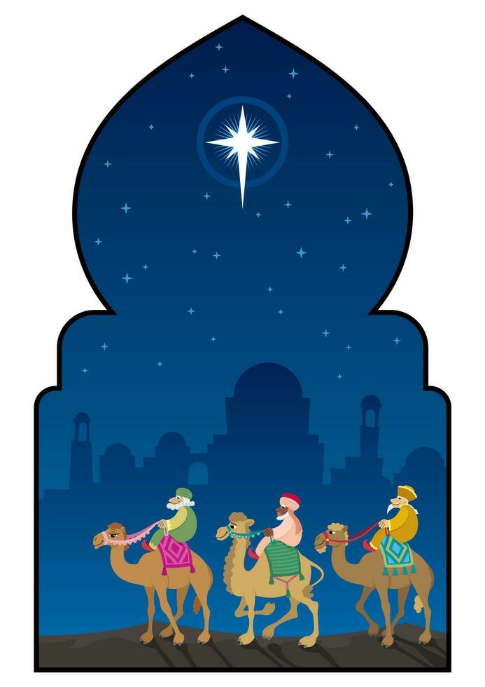 Los Tres Reyes Magos vector