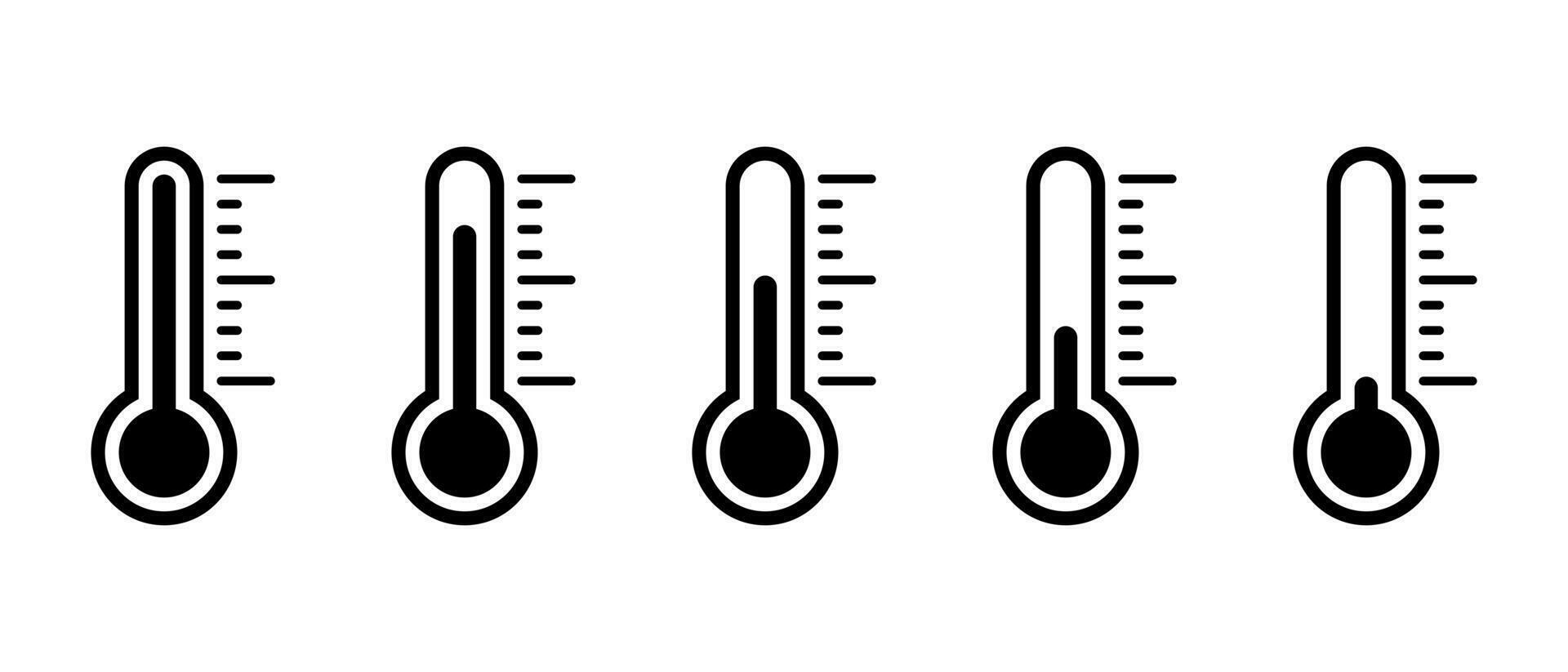 Temperature icon set collection. Thermometer symbol vector 35235735