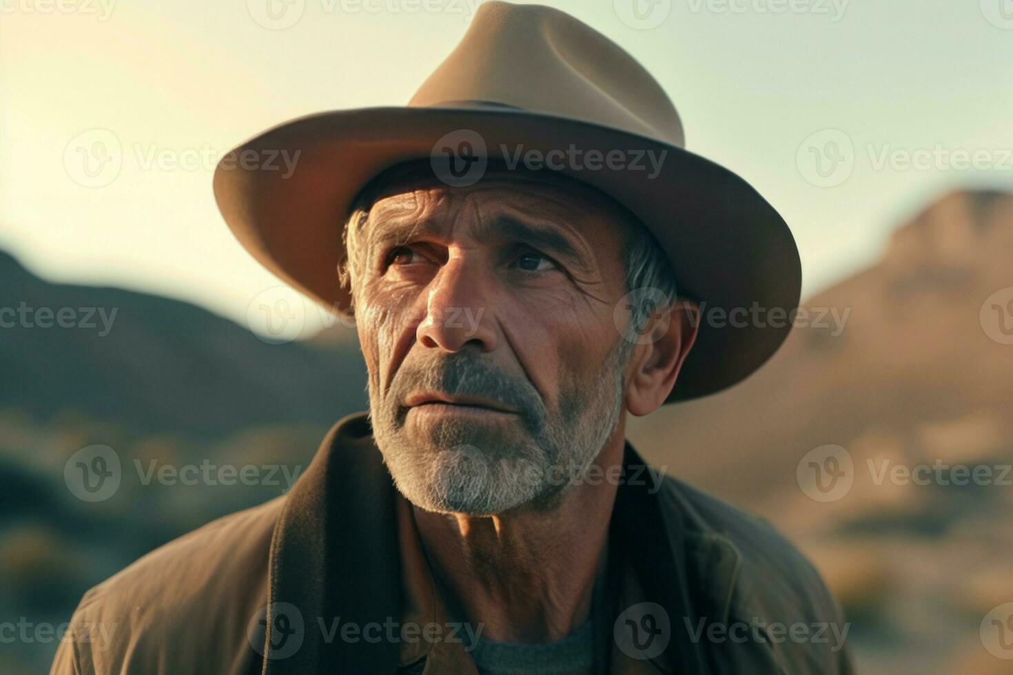 ai generado pescador en orilla participación atrapado pez. generar ai foto