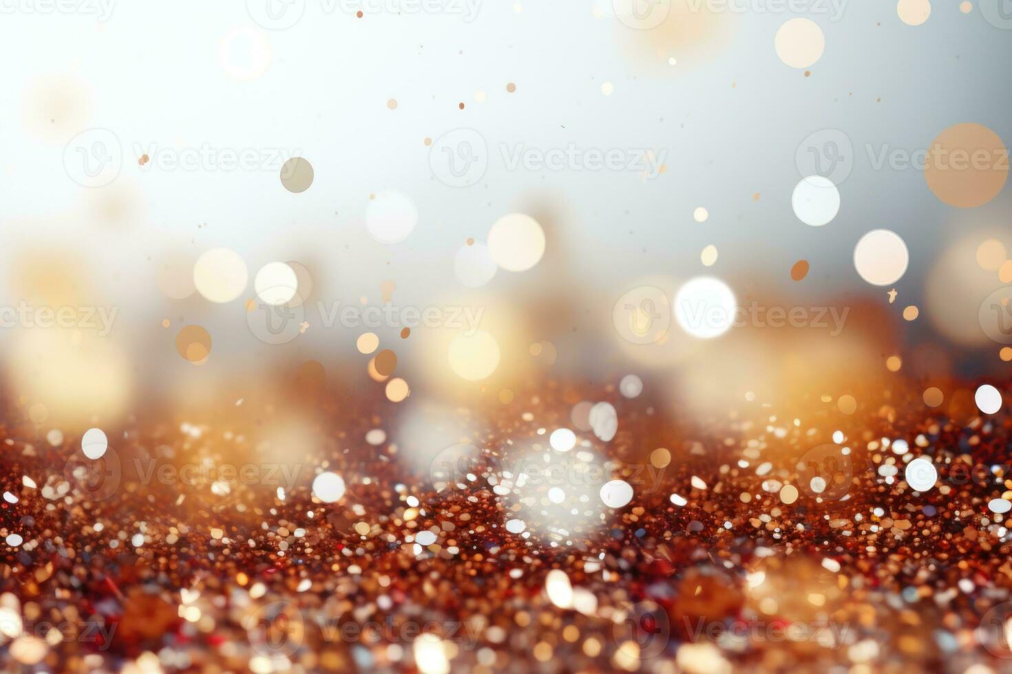 AI generated Abstract holiday background with sparkles and highlights. Blurred sparkling background with place for text, congratulations photo