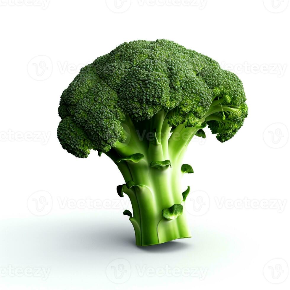 AI generated Photo of fresh green broccoli vegetable.