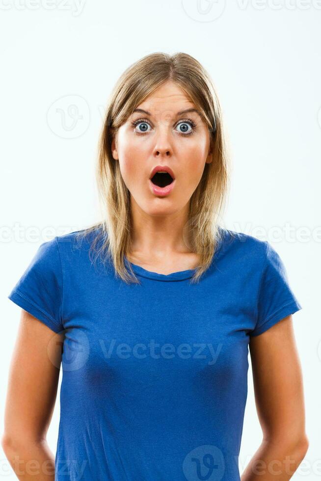 Image of  shocked woman photo