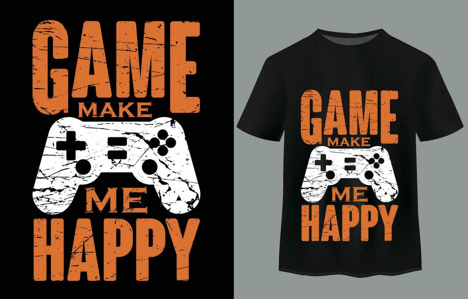 Gaming quote typography t-shirt design vector