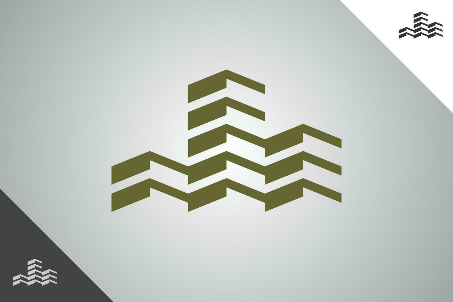 Minimal and modern building logotype. Architect and construction brand identity design template. Perfect logo for business related to construction industry. Isolated background. Vector eps 10.