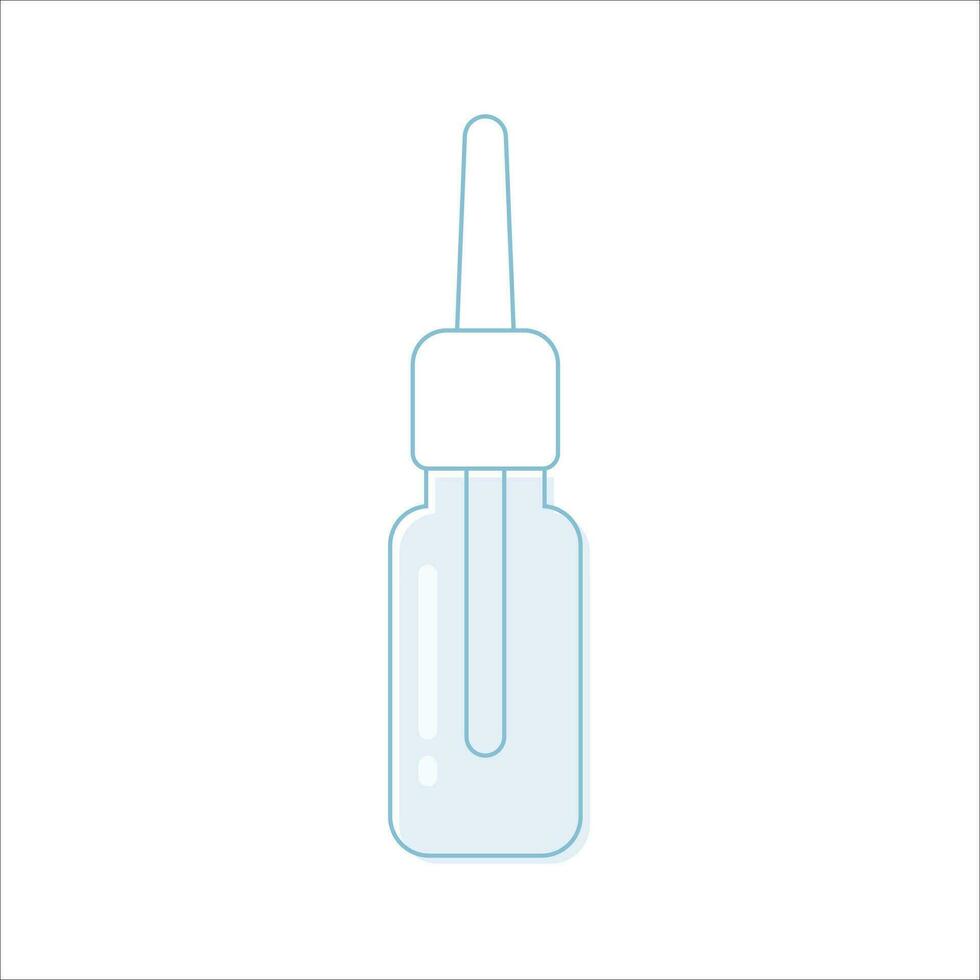 Medical pipette icon. Vector illustration in flat style