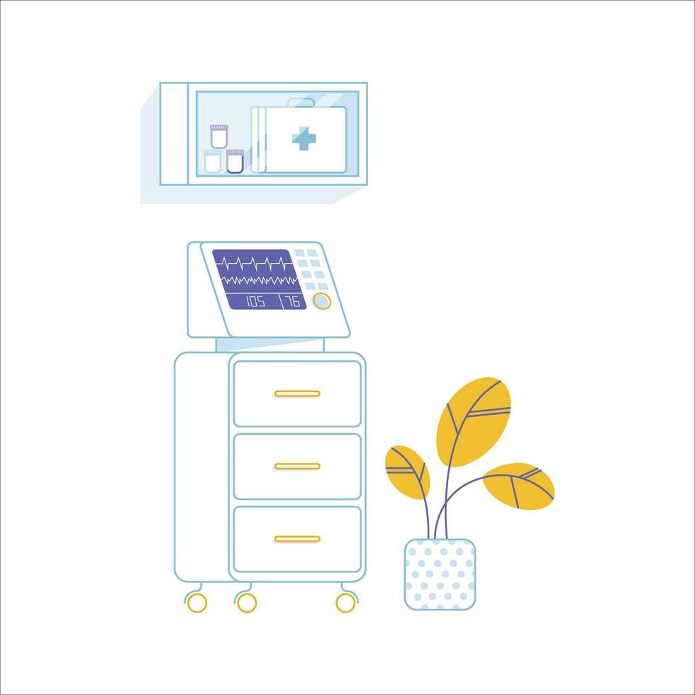 Medical equipment. Medical equipment. Vector illustration in a flat style.