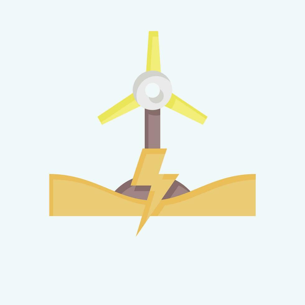 Icon Energy Ecosystem. related to Future Technology symbol. flat style. simple design editable. simple illustration vector