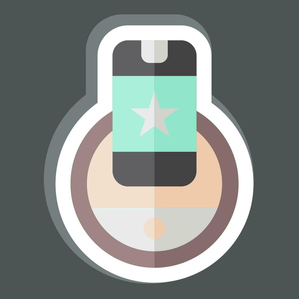 Sticker Wireless Charging. related to Future Technology symbol. simple design editable. simple illustration vector